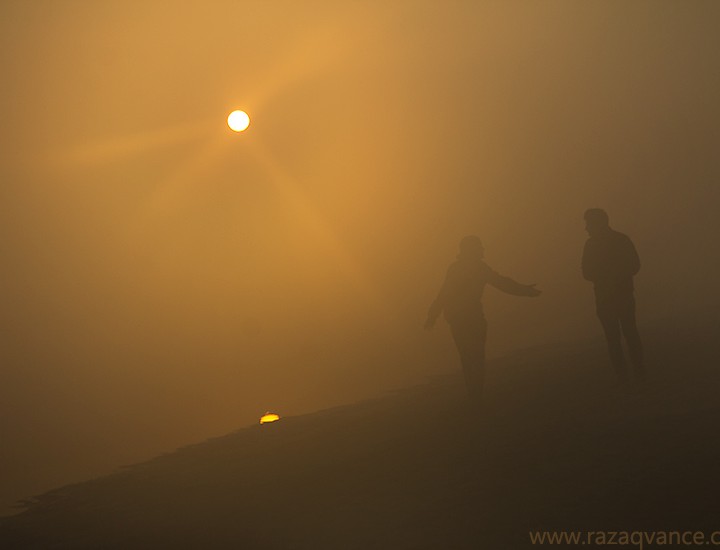 Astonishing Light Show Of Rising Sun At river Ravi