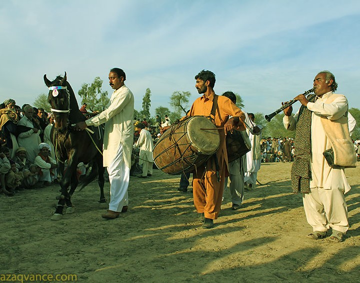 Beat Of The Drum And Horse Dance In A Village Mela