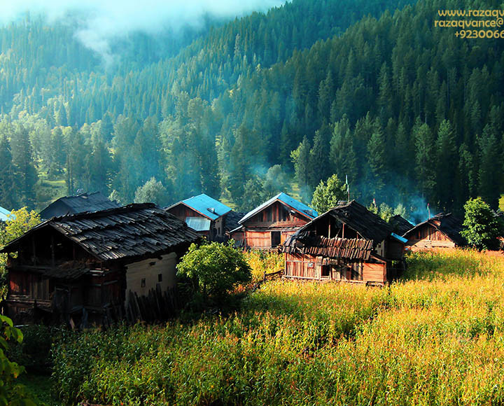 EXTREME NATURAL BEAUTY OF HALMET VILLAGE IN NEELUM VALLEY KASHMIR