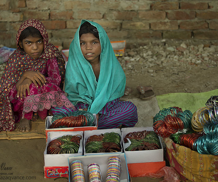 Bangle Seller Girls in a Village Festival and Colors Of Pakistani Culture