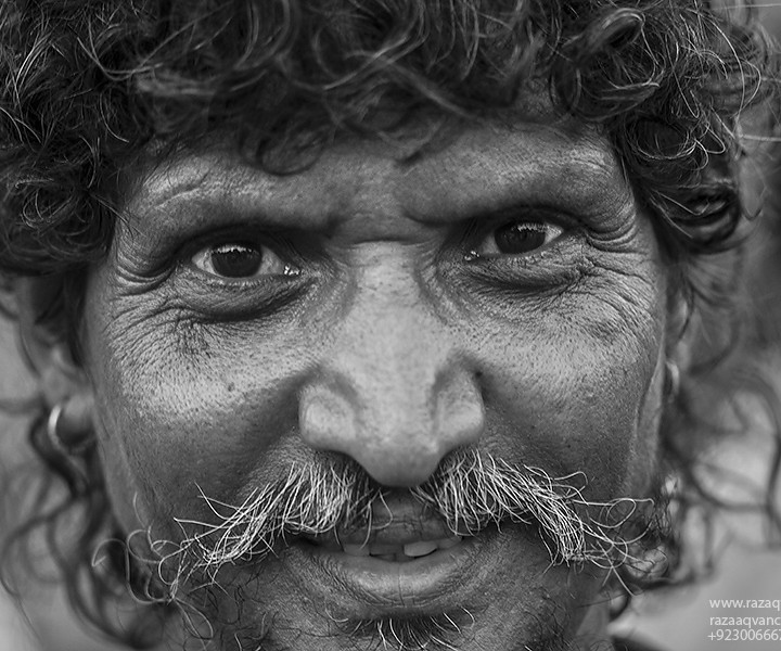 Portrait Photography and Mystic Face from a Shrine in Asia